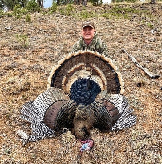 A big Meriam turkey shot on an Infinite Outdoors property.